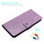 Moto G Play 2024 Flower Embossed Leather Phone Case - Purple