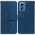Moto G Play 2024 Geometric Embossed Leather Phone Case - Blue