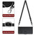 Moto G Play 2024 Global Cat Rat Embossed Pattern RFID Leather Phone Case with Lanyard - Black