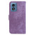 Moto G Play 2024 Little Tiger Embossed Leather Phone Case - Purple