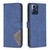Moto G Play 2024 Magnetic Buckle Rhombus Texture Leather Phone Case - Blue