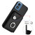 Moto G Play 2024 Organ Card Bag Ring Holder Phone Case with Long Lanyard - Black