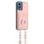 Moto G Play 2024 R20 Crossbody Rope Ring Card Holder Phone Case - Pink