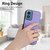 Moto G Play 2024 R20 Crossbody Rope Ring Card Holder Phone Case - Purple