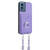 Moto G Play 2024 R20 Crossbody Rope Ring Card Holder Phone Case - Purple