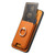 Moto G Play 2024 Retro Cross Leather Ring Vertical Insert Card Bag MagSafe Phone Case - Yellow