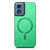 Moto G Play 2024 Retro Magsafe Magnetic PU Back Cover Phone Case - Green