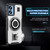 Moto G Play 2024 Ring Holder Carbon Fiber PC Hybrid TPU Phone Case - White