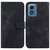 Moto G Play 2024 Seven-shaped Embossed Leather Phone Case - Black Moto G Play 2024 Seven-shaped Embossed Leather Phone Case - Black