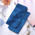 Moto G Play 2024 Seven-shaped Embossed Leather Phone Case - Blue