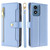 Moto G Play 2024 Sheep Texture Cross-body Zipper Wallet Leather Phone Case - Blue Moto G Play 2024 Sheep Texture Cross-body Zipper Wallet Leather Phone Case - Blue