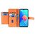 Moto G Play 2024 Sheep Texture Cross-body Zipper Wallet Leather Phone Case - Orange