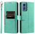 Moto G Play 2024 Simple 6-Card Wallet Leather Phone Case - Green