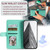 Moto G Play 2024 Simple 6-Card Wallet Leather Phone Case - Green