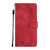 Moto G Play 2024 Skin Feel Embossed Leather Phone Case - Red