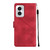Moto G Play 2024 Skin Feel Embossed Leather Phone Case - Red