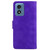 Moto G Play 2024 Skin Feel Pure Color Flip Leather Phone Case - Purple