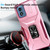 Moto G Play 2024 Sliding Camshield Holder Phone Case - Pink + Rose Red