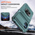 Moto G Play 2024 TPU+PC Shockproof Card Slot Phone Case with Metal Ring Holder - Green