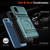 Moto G Play 2024 TPU+PC Shockproof Card Slot Phone Case with Metal Ring Holder - Green