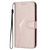 Moto G Play 2024 Triangle Pattern Buckle Clasp Leather Phone Case - Rose Gold