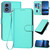 Moto G Play 2024 YX0070 Carbon Fiber Buckle Leather Phone Case with Lanyard - Light Blue