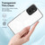 Moto G Power 5G 2024 3 in 1 Clear TPU Color PC Frame Phone Case - Black