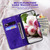 Moto G Power 5G 2024 Butterfly Rose Embossed Leather Phone Case - Purple