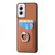 Moto G Power 5G 2024 Carbon Fiber Card Wallet Ring Phone Case - Brown Moto G Power 5G 2024 Carbon Fiber Card Wallet Ring Phone Case - Brown