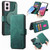 Moto G Power 5G 2024 CaseNeo MagSafe RFID Anti-theft Retro Leather Phone Case - Green