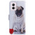 Moto G Power 5G 2024 Coloured Drawing Flip Leather Phone Case - Pug