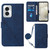 Moto G Power 5G 2024 Crossbody 3D Embossed Flip Leather Phone Case - Blue