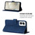 Moto G Power 5G 2024 Crossbody 3D Embossed Flip Leather Phone Case - Blue