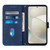 Moto G Power 5G 2024 Crossbody 3D Embossed Flip Leather Phone Case - Blue