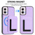 Moto G Power 5G 2024 CX01 Detachable Magsafe Magnetic Card Bag Phone Case - Light Purple
