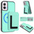 Moto G Power 5G 2024 CX01 Detachable Magsafe Magnetic Card Bag Phone Case - Mint Green