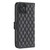 Moto G Power 5G 2024 Diamond Lattice Wallet Flip Leather Phone Case - Black