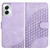 Moto G Power 5G 2024 Elephant Head Embossed Phone Leather Case with Lanyard - Light Purple