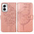 Moto G Power 5G 2024 Embossed Butterfly Leather Phone Case - Rose Gold