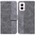 Moto G Power 5G 2024 Geometric Embossed Leather Phone Case - Grey
