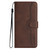 Moto G Power 5G 2024 Heart Pattern Skin Feel Leather Phone Case - Brown
