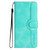 Moto G Power 5G 2024 Heart Pattern Skin Feel Leather Phone Case - Light Blue