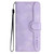 Moto G Power 5G 2024 Heart Pattern Skin Feel Leather Phone Case - Purple