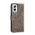 Moto G Power 5G 2024 Lace Flower Embossing Flip Leather Phone Case - Grey