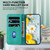 Moto G Power 5G 2024 Lily Embossed Leather Phone Case - Green