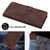 Moto G Power 5G 2024 Line Pattern Skin Feel Leather Phone Case - Coffee