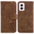 Moto G Power 5G 2024 Little Tiger Embossed Leather Phone Case - Brown