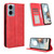 Moto G Power 5G 2024 Magnetic Buckle Retro Texture Leather Phone Case - Red