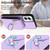 Moto G Power 5G 2024 Organ Card Bag Ring Holder Phone Case - Purple