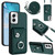 Moto G Power 5G 2024 Organ Card Bag Ring Holder Phone Case with Long Lanyard - Green